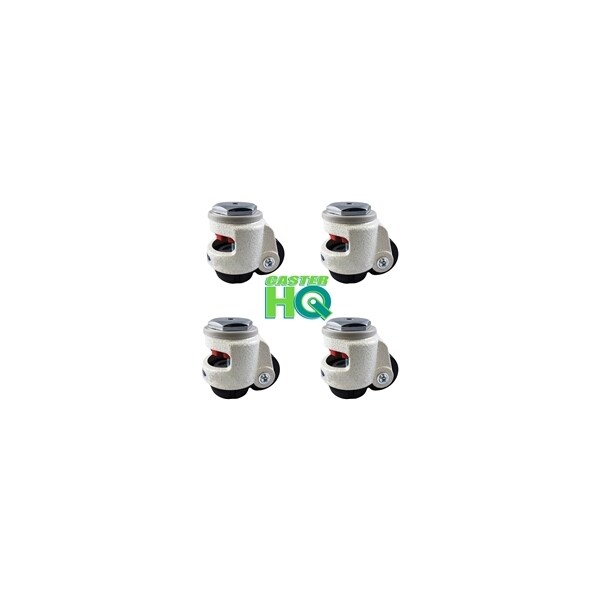 TP-40S, 1.75" Wheel, Stem Retractable Leveling Machine Casters, 4 P